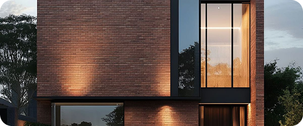 Property exterior night